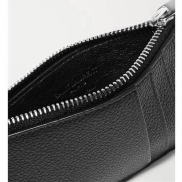 SAINT LAURENT Fragment logo printed zipped leather card holder coin case - Picture 5 of 5